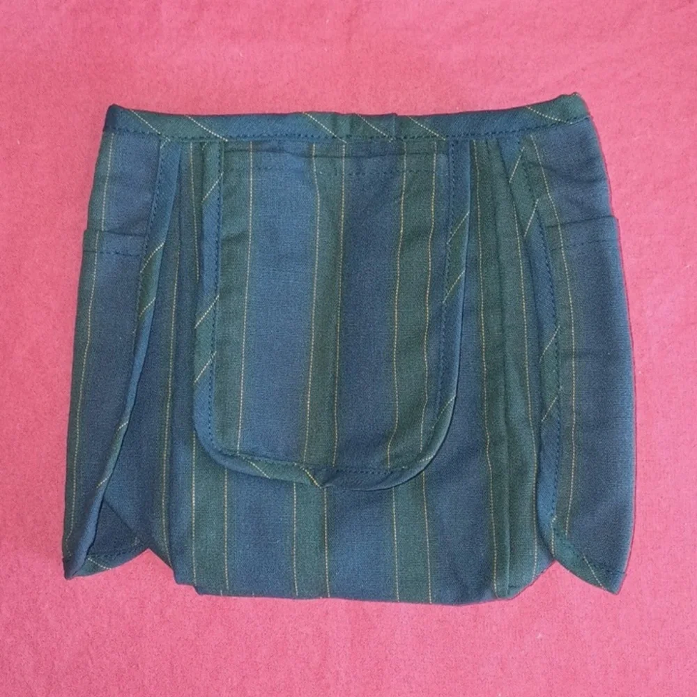 Longaberger Collectors Club 5 Year Anniversary Basket Liner Navy Green NWT